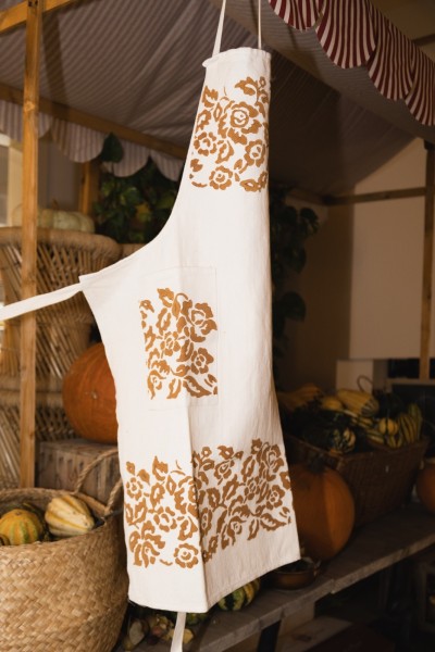 Grembiule romagnolo con stampa a ruggine rosa canina 2