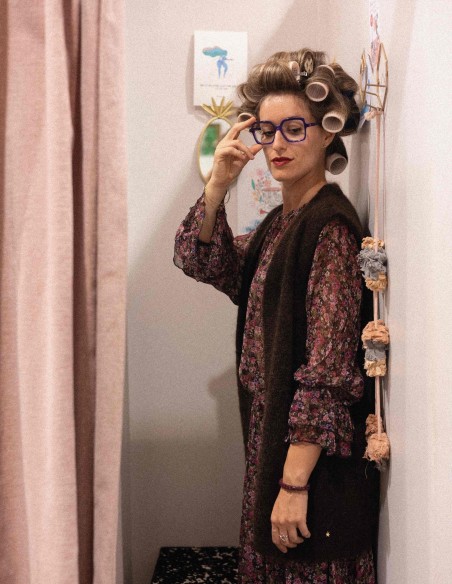 Blusa in chiffon leggera