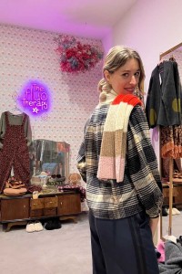 Sciarpa colorblock ultra morbida